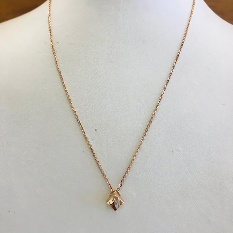 18k Rose Gold Light Weight Necklace Set - Image 2