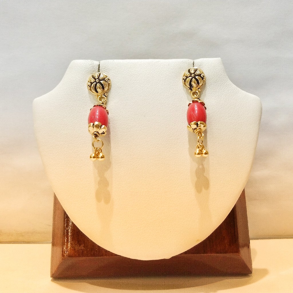 916 Hallmark Rad Stone Latkan Earrings