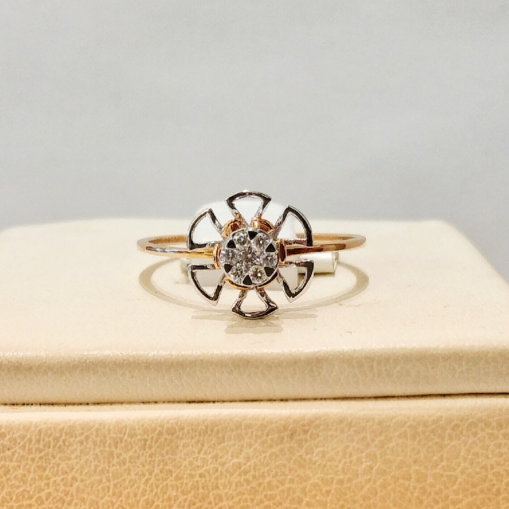 Real diamond light weight ladies ring