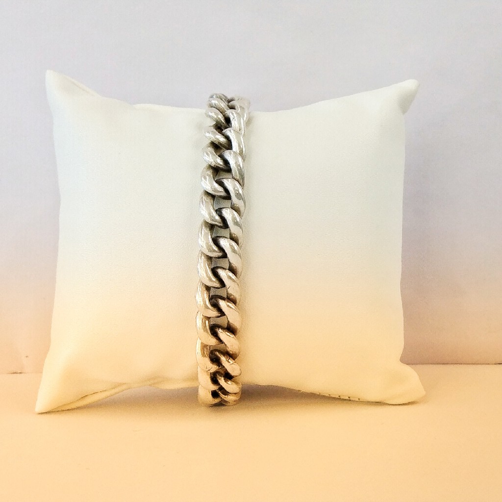 925 sterling silver bracelets square buckle sideways bracelet