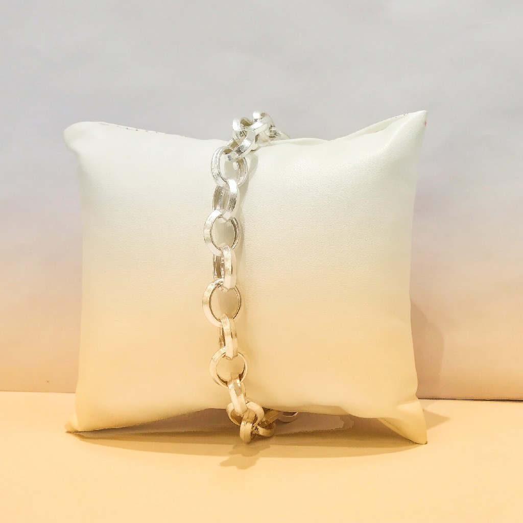 925 Sterling Silver bracelet with Round and oval bracelet