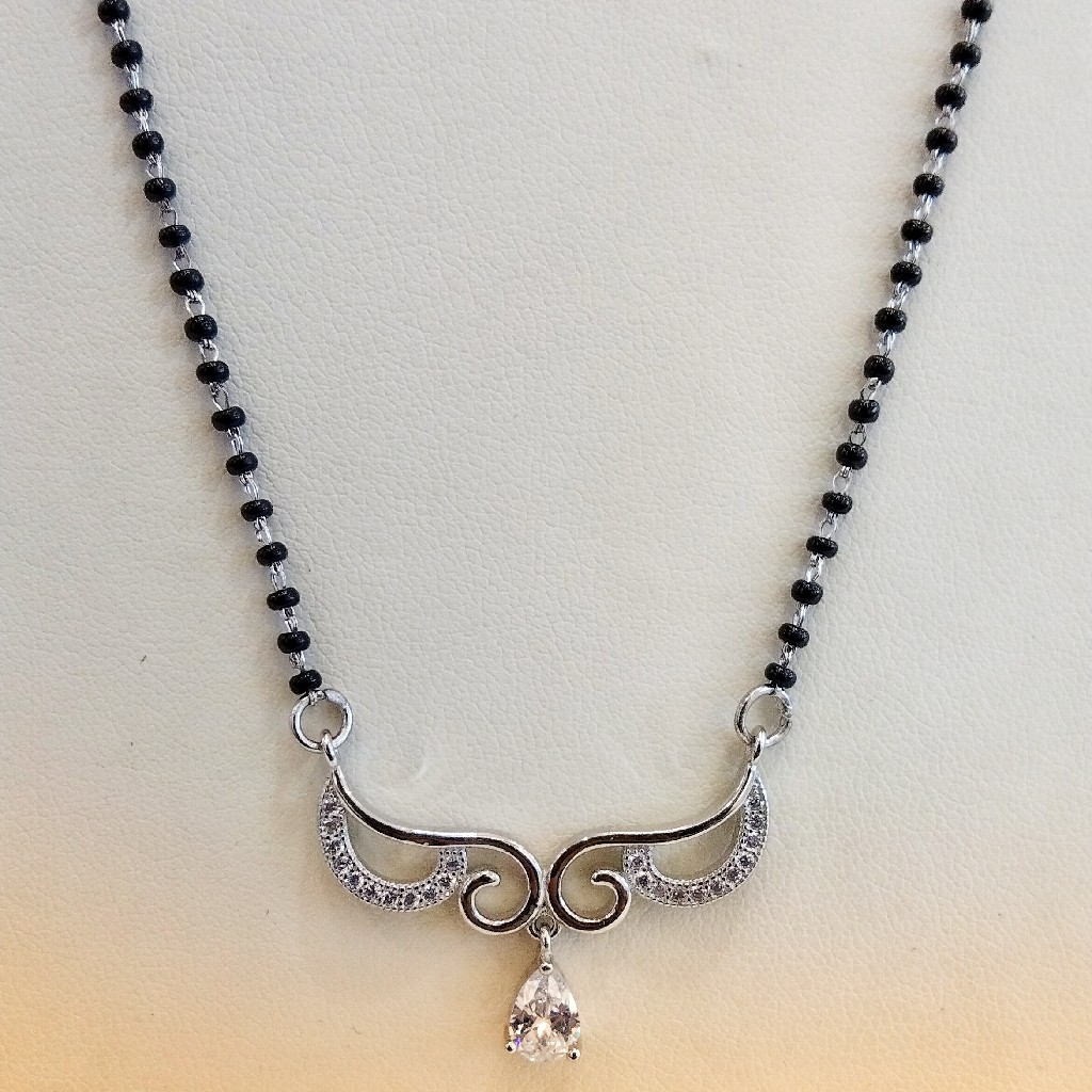 925 Sterling Silver Mangalsutra For Women With Chain - Image 2