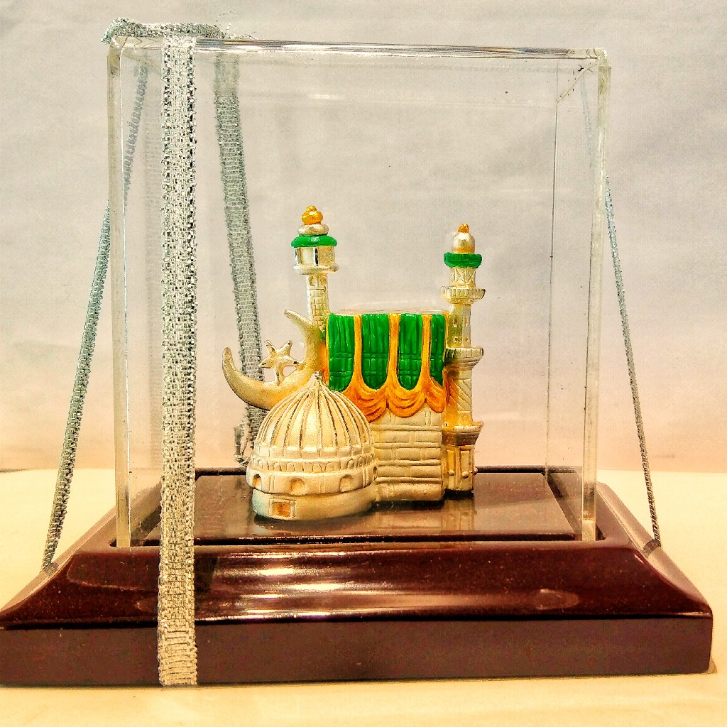 999 Emerald Macca Masjid Silver Idol