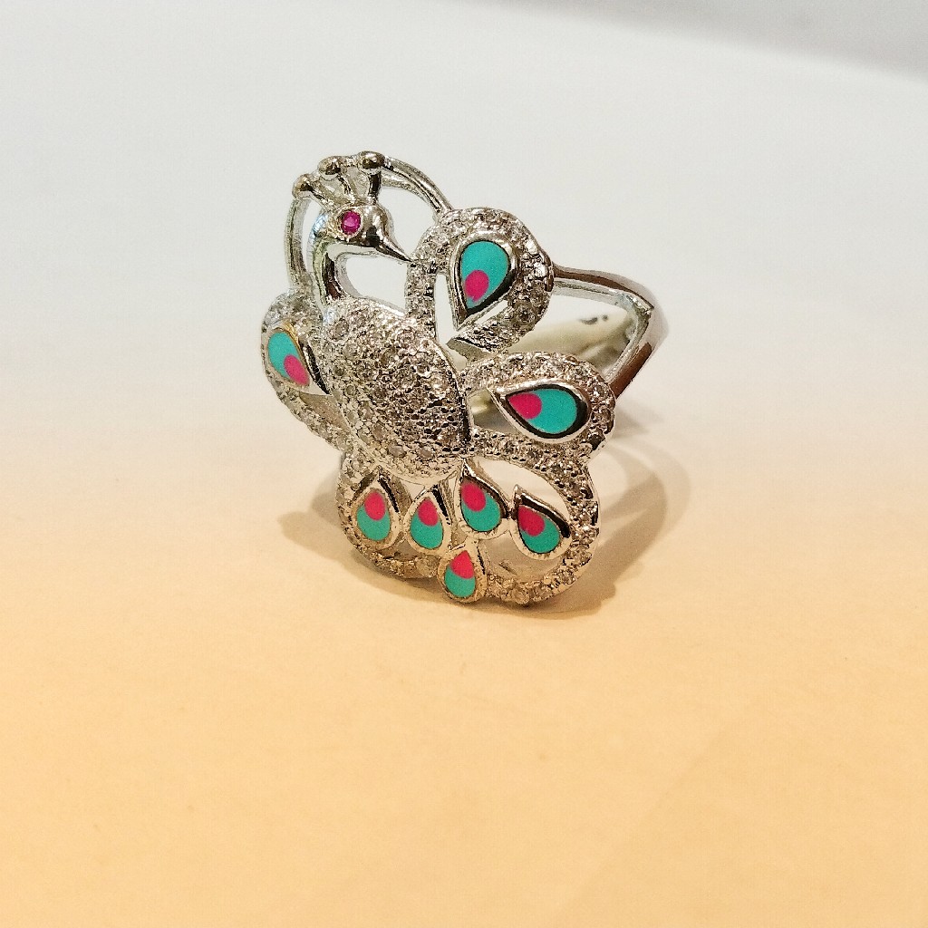 925 Sterling Silver Styles Peacock Ring For Women