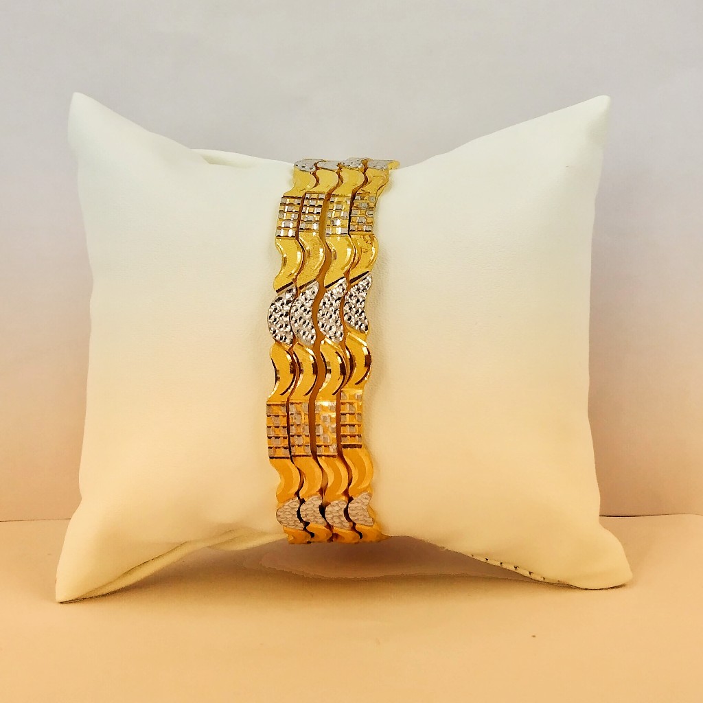 916 Hallmark Fancy Rodium Bangles