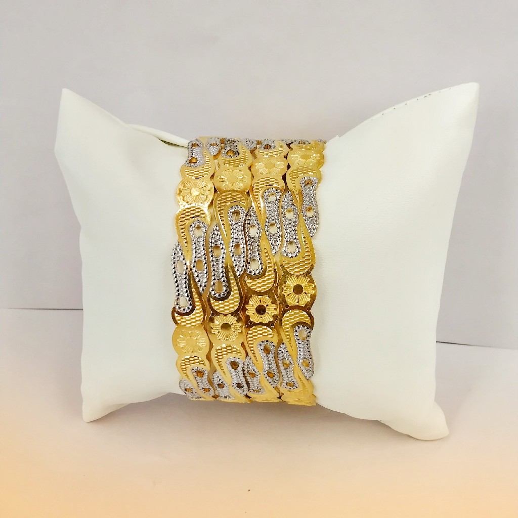 916 Hallmark Fancy Rodium Bangles