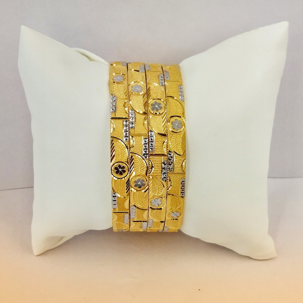 916 Hallmark Fancy Rodium Bangles