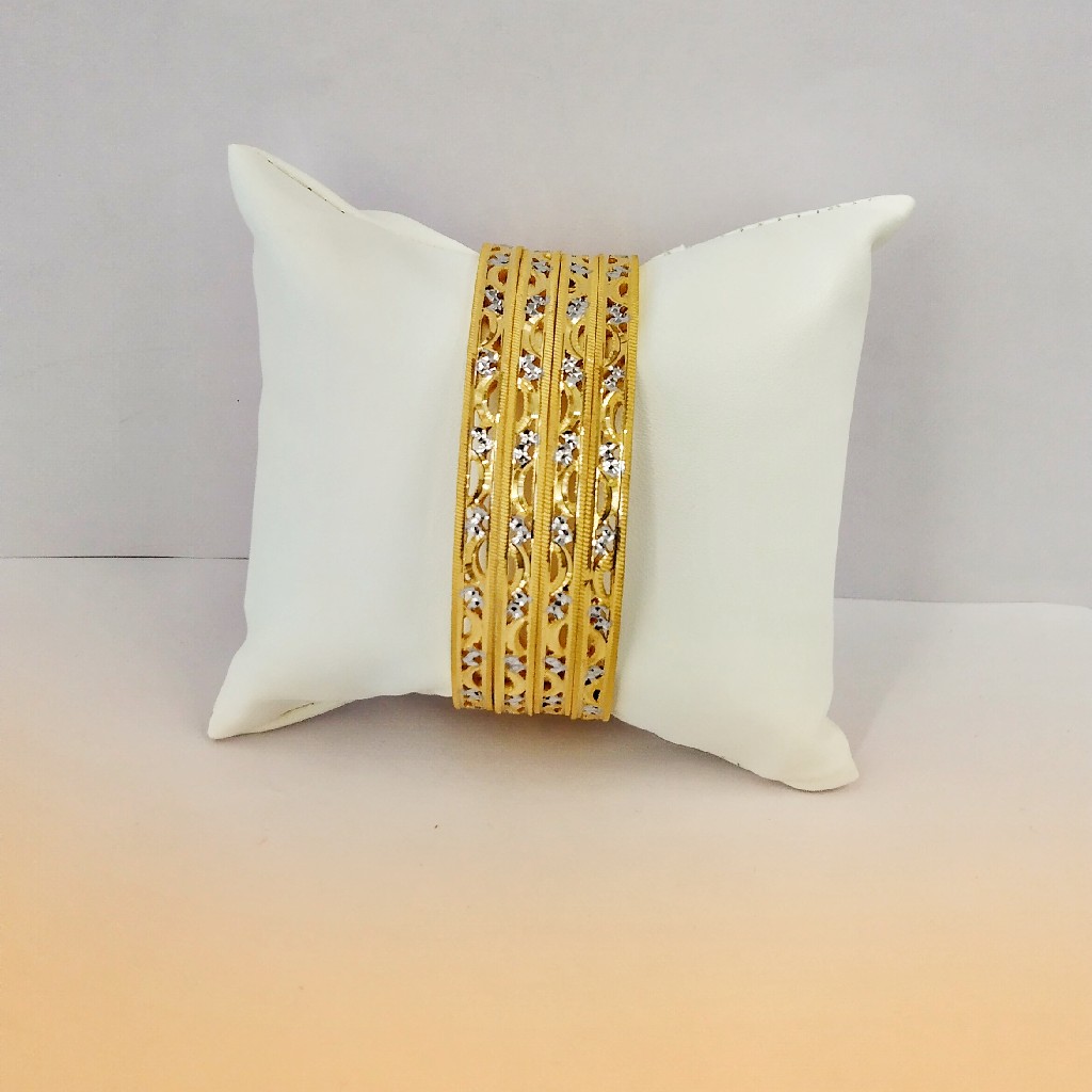 916 Hallmark Fancy Rodium Bangles - Image 2