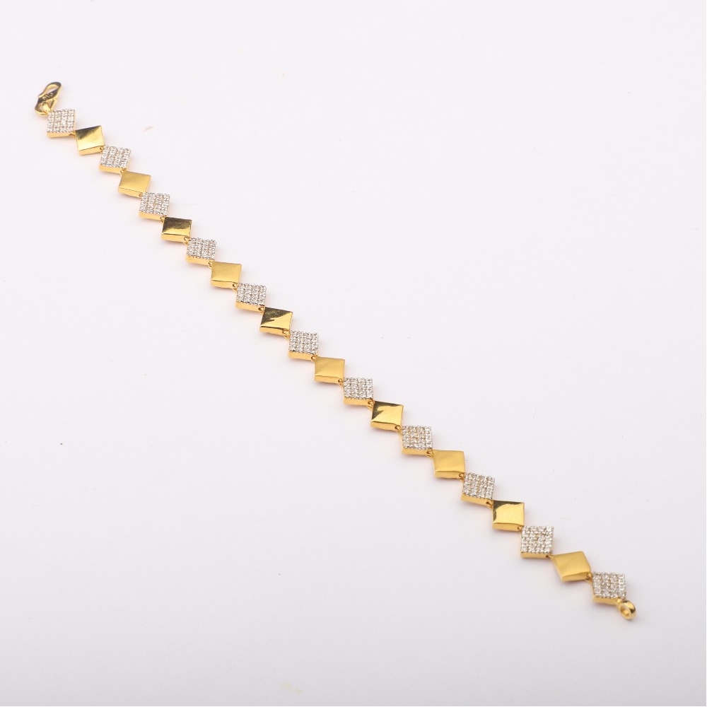 916 Gold Stylish Bracelet Design For Girl's PJ-66
