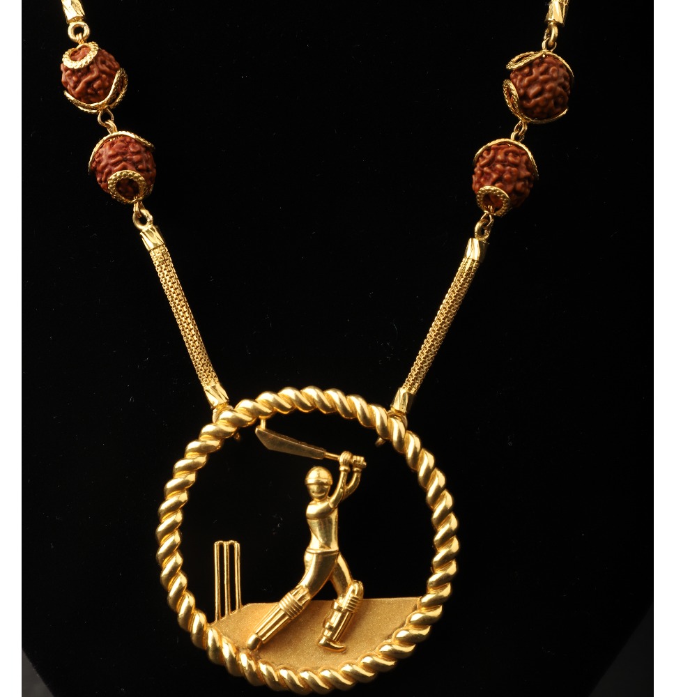 916 Gold Stylish Pendant Chain PJ-87