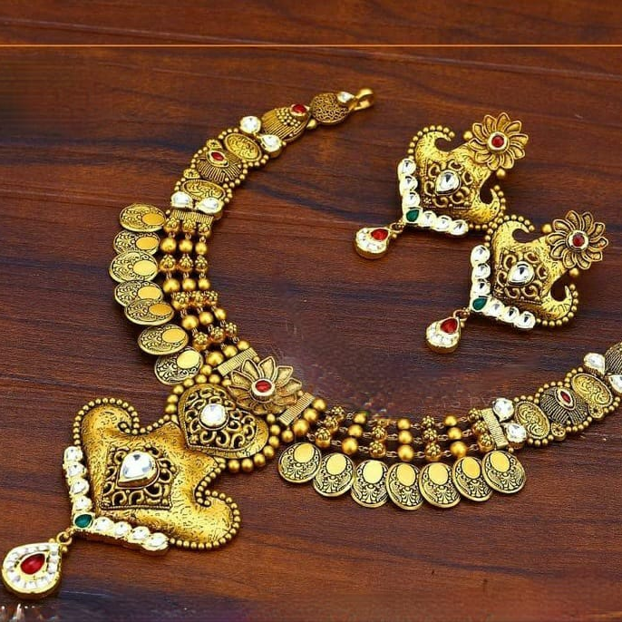 22K(916)Gold Ladies Antique Necklace Set