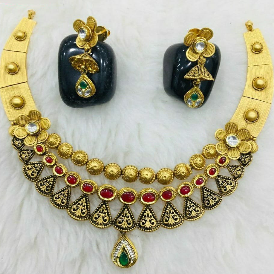 22K(916)Gold Ladies Antique Necklace Set