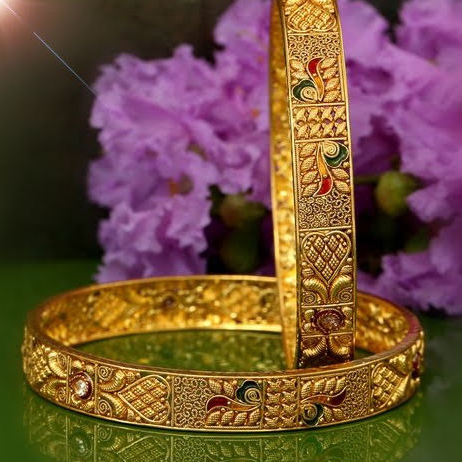 22K(916)Gold Ladies Fancy Bangles