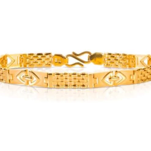22k(916)Gold Gents Plain Bracelet