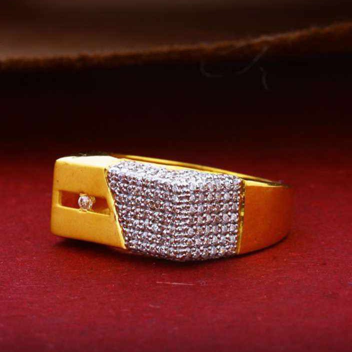 22k(916)Fancy Gents Diamond Ring