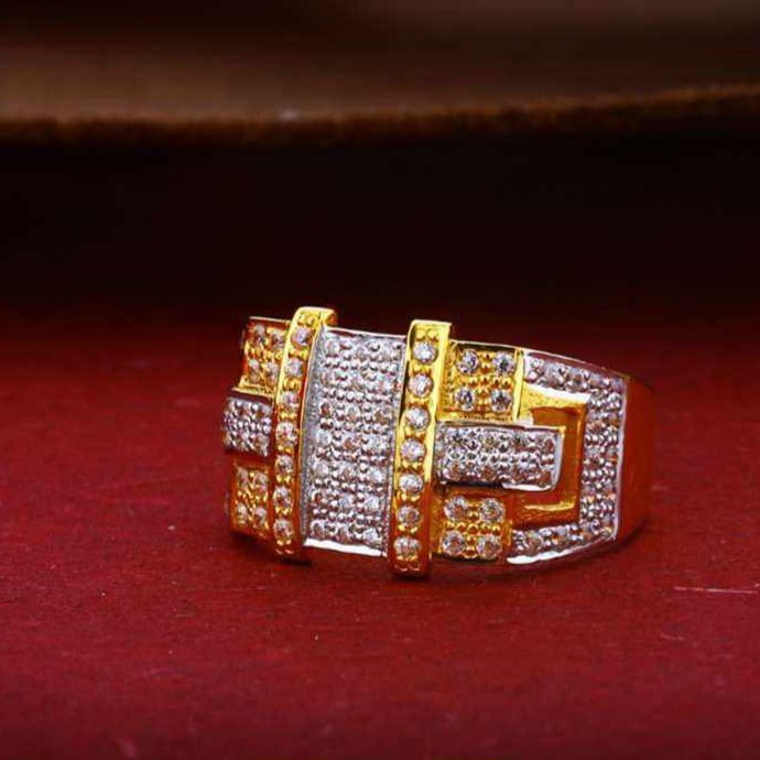 22k(916)Fancy Gents Diamond Ring