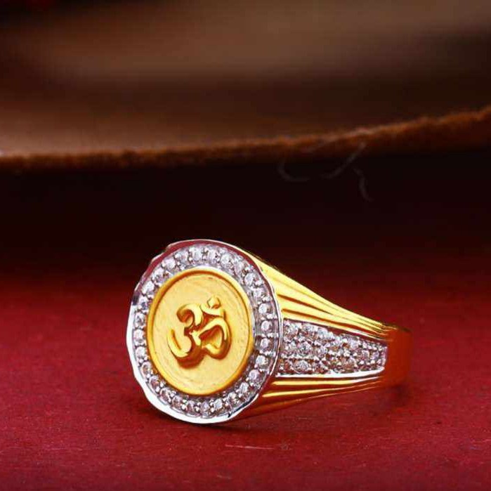 22k(916)Fancy Gents Diamond Ring