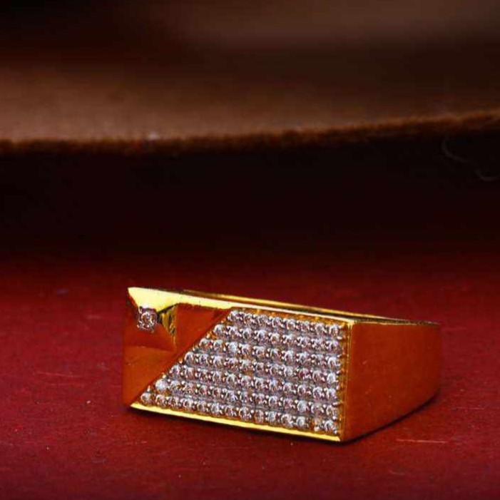 22k(916)Fancy Gents Diamond Ring
