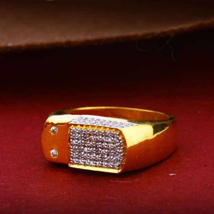22k(916) Fancy Gents Diamond Ring
