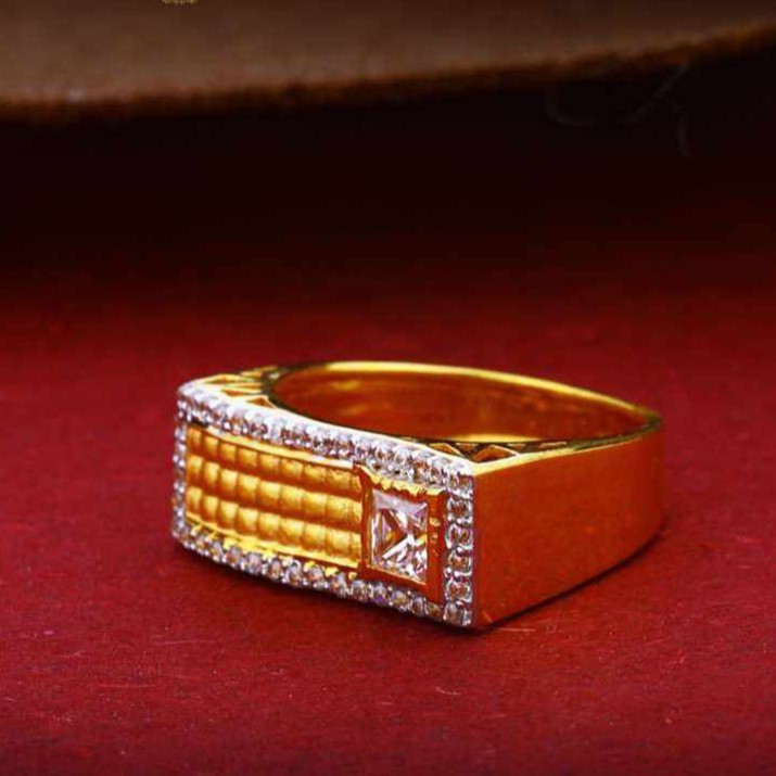 22k(916) Fancy Gents Diamond Ring