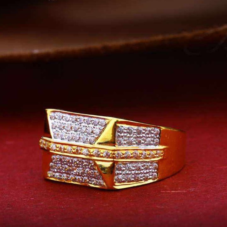 22k(916)Fancy Gents Diamond Ring