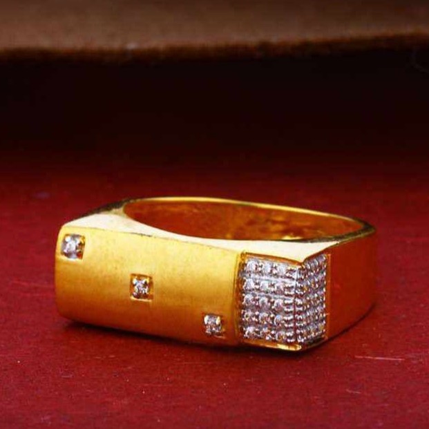 22k(916)Fancy Gents Diamond Ring