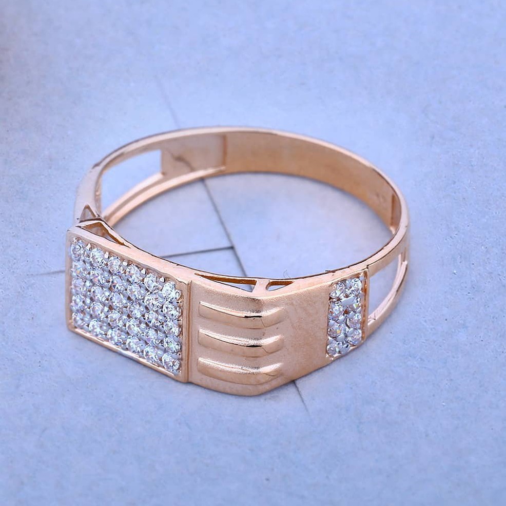 18k(750)Rose Gold Gents Diamond Ring
