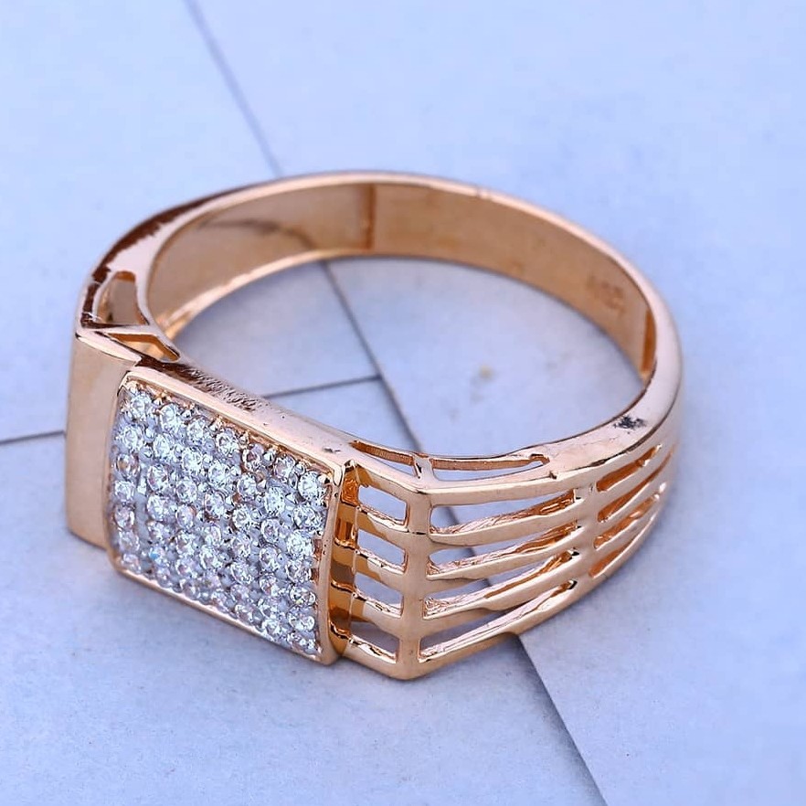 18k(750)Rose Gold Gents Diamond Ring