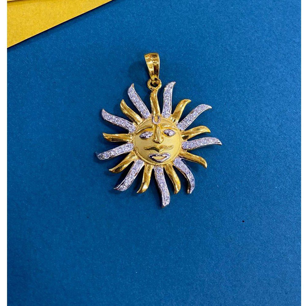 22k(916)Sun Diamond Pendant