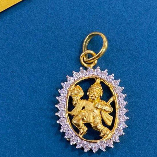 22k(916)Hanuman Diamond pendant