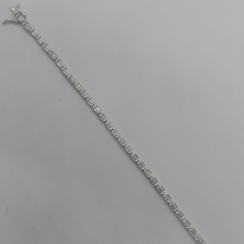 Pure silver bracelet, beautiful stone work, light weight