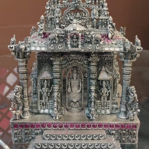 Puran glorious south india special pure silver tirupati balaji temple - Image 3