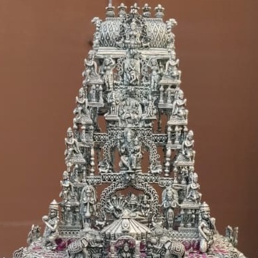 Puran glorious south india special pure silver tirupati balaji temple - Image 2