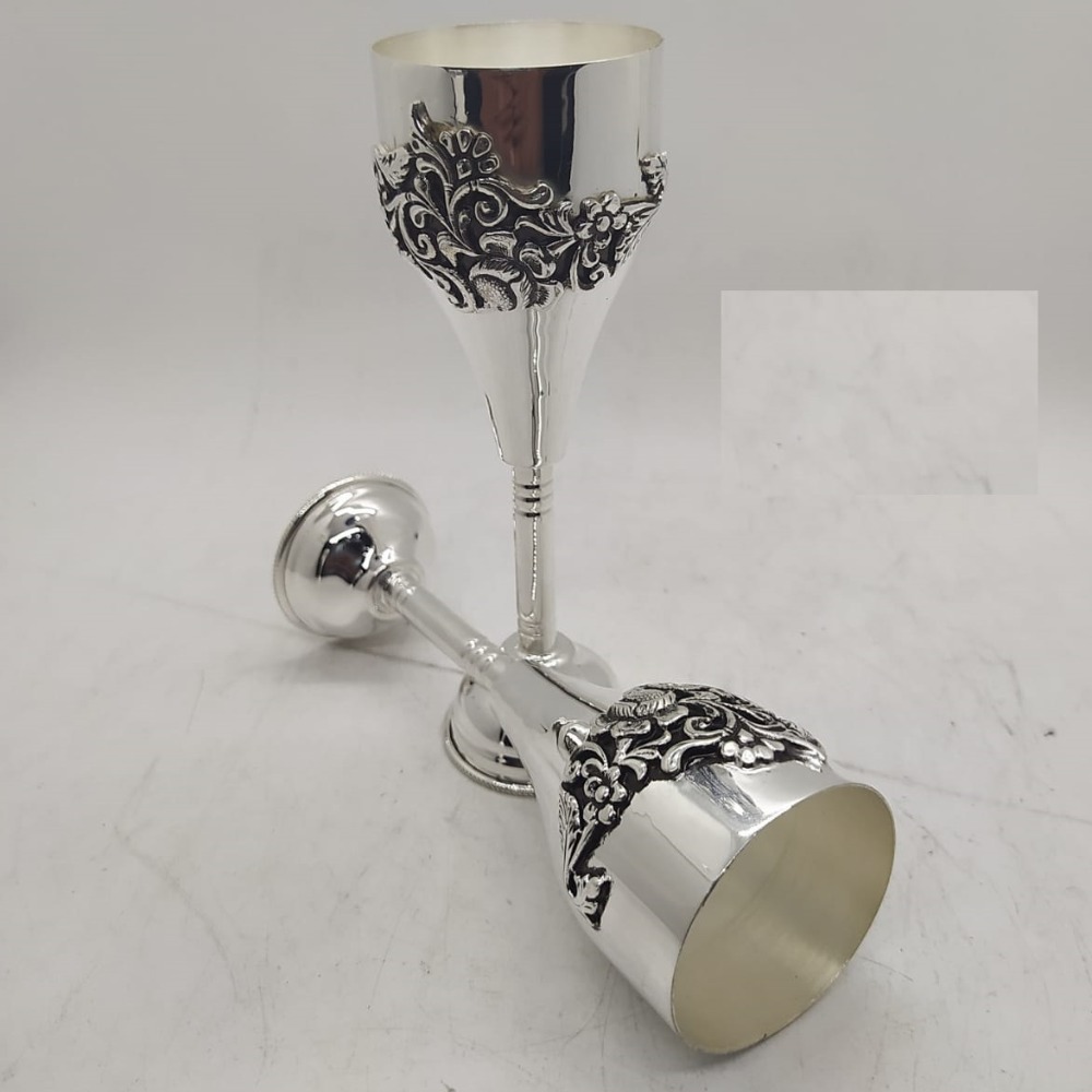925 Pure Silver wine glass In Stylish Antique PO-159-01