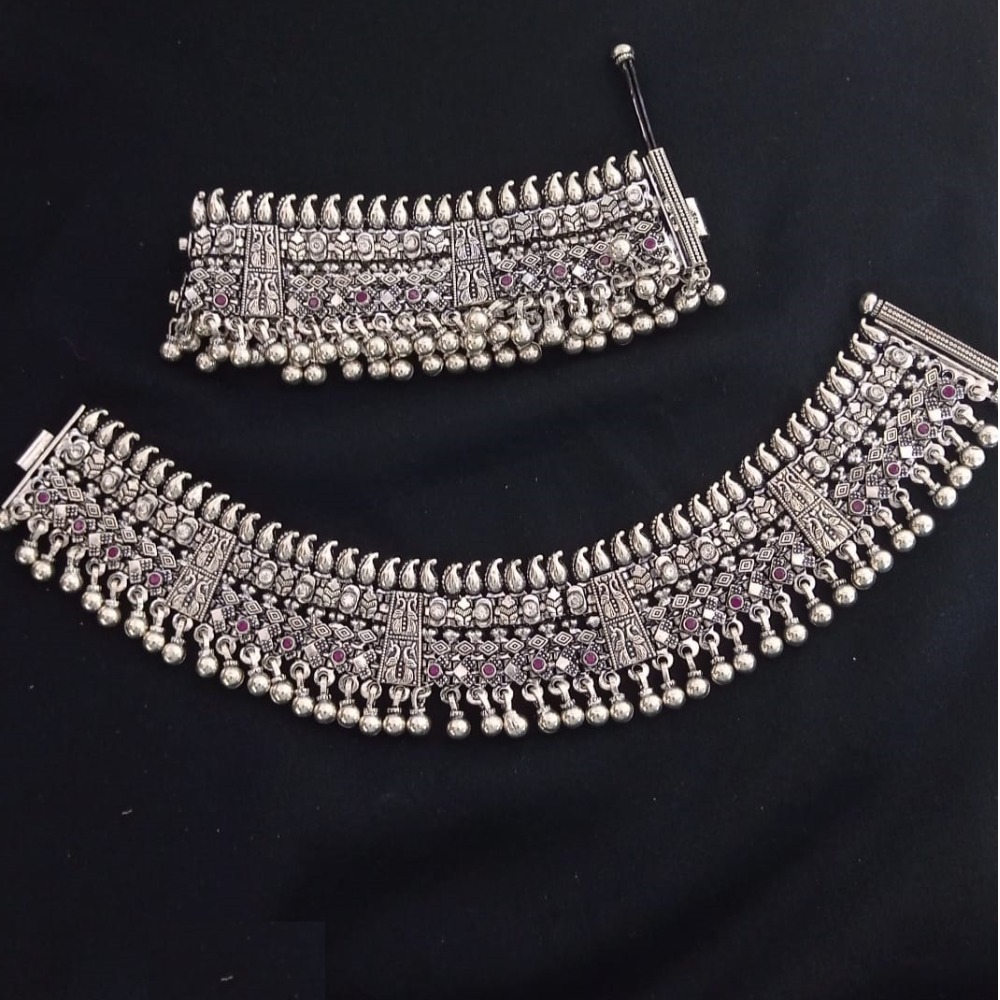 925 Pure Silver Antique Payal Handmade PO-208-28