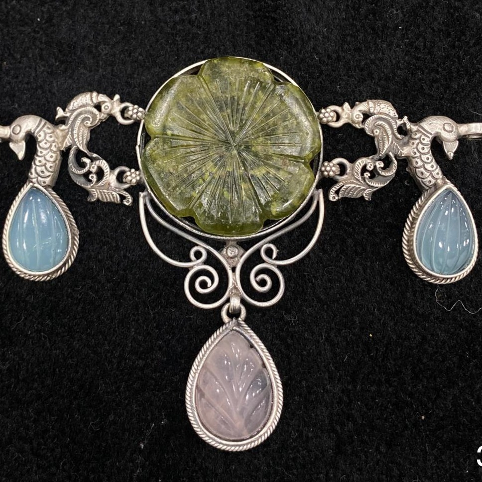 92.5% Pure Silver Compact Temple Choker PO-216-58