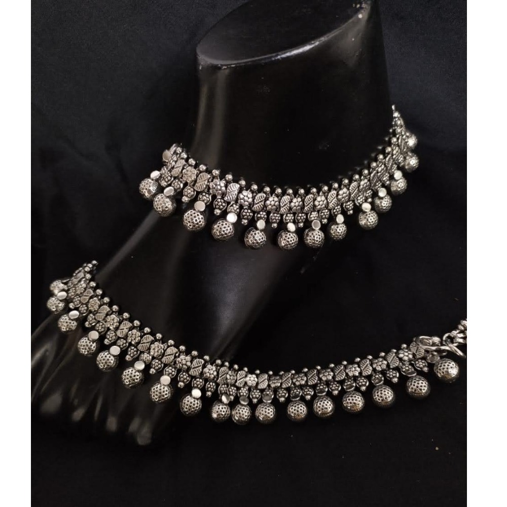 925 Pure Silver Antique Payal Handmade PO-208-23