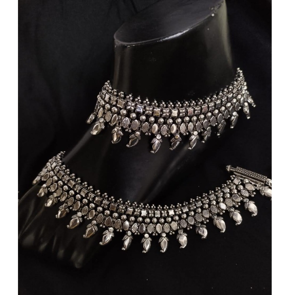 925 Pure Silver Antique Payal Handmade PO-208-22