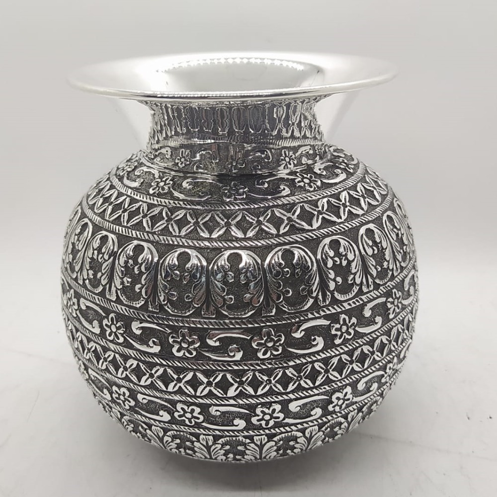 925 Pure Silver Lota Kalash In Fine Nakashi work PO-168-08