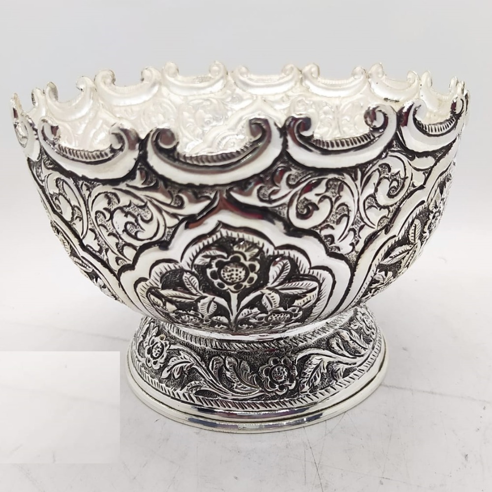 925 Pure Silver Designer Fruit & Flower Basket PO-162-16