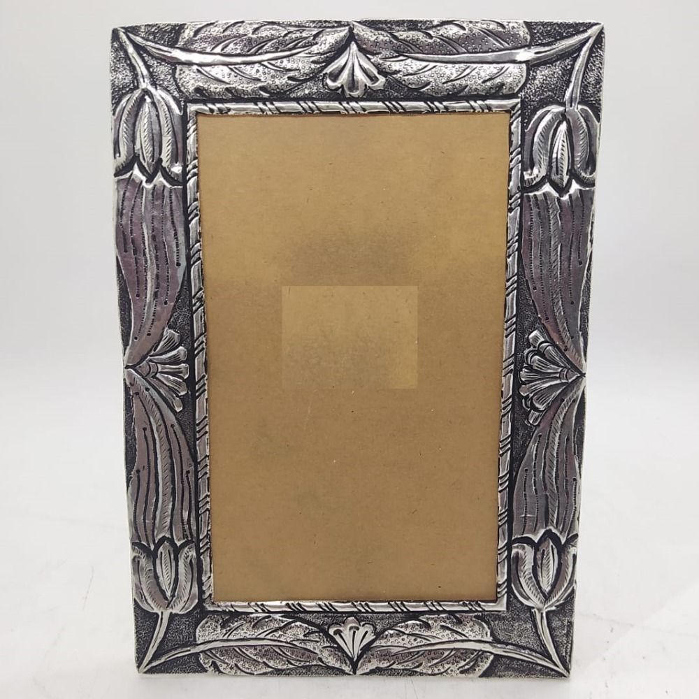 925 Pure Silver Photo Frame In Antique Nakashii work PO-171-22