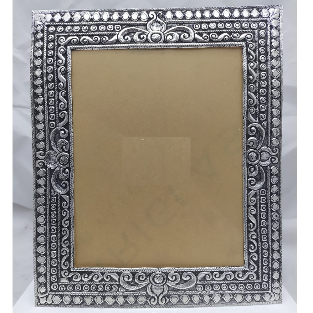 925 Pure Silver Photo Frame In Antique Nakashii work PO-171-21