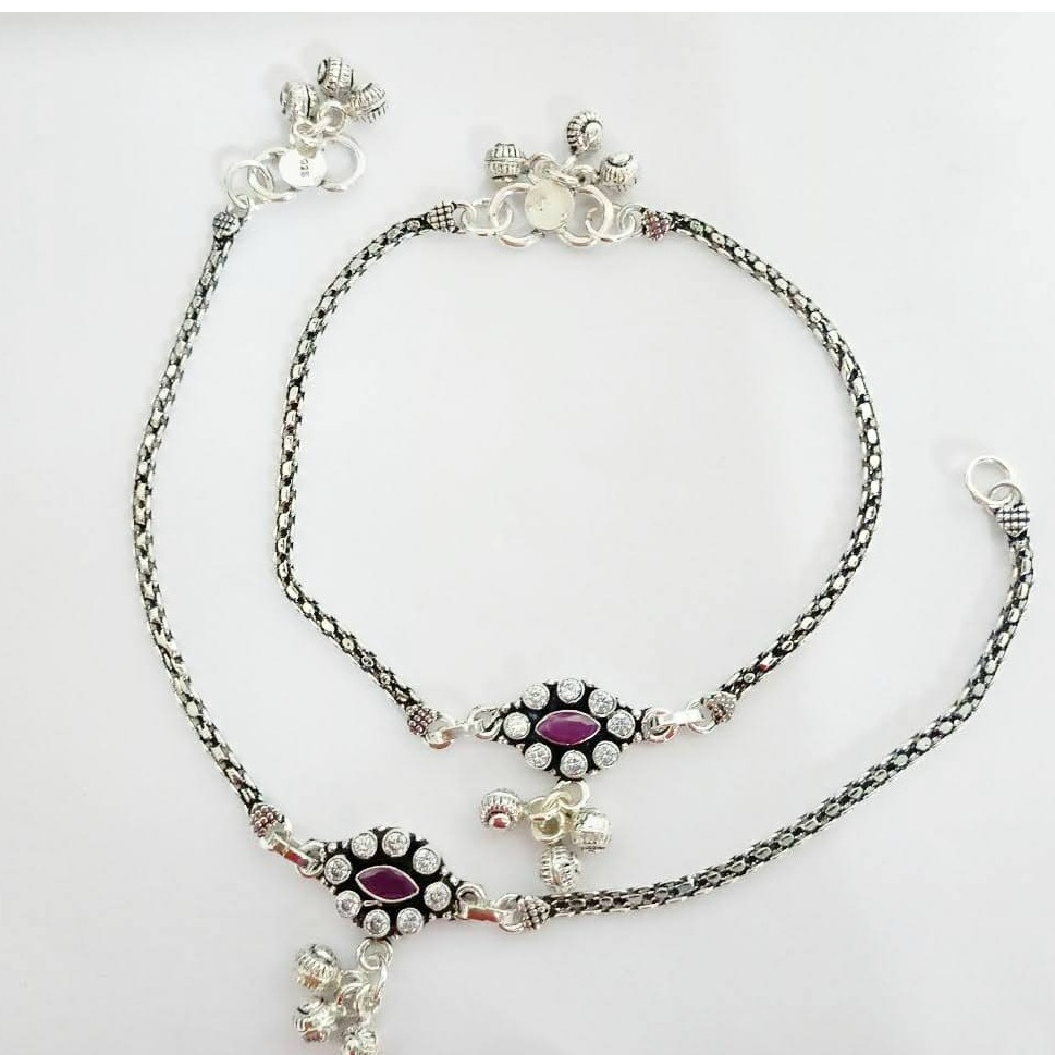 925 pure silver antique cutstone Payal pO-208-07