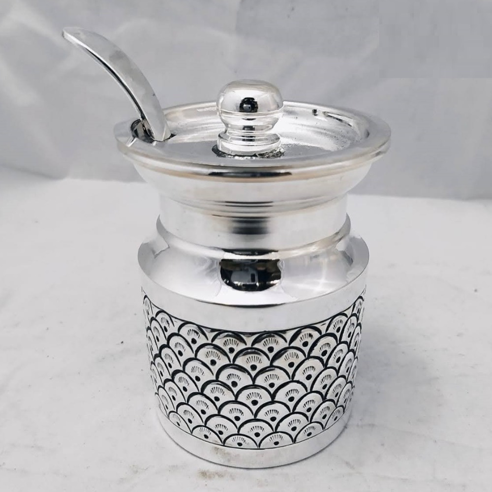 925 Pure Silver Ghee Dani (Designer And Antique Carvings) PO-244-01
