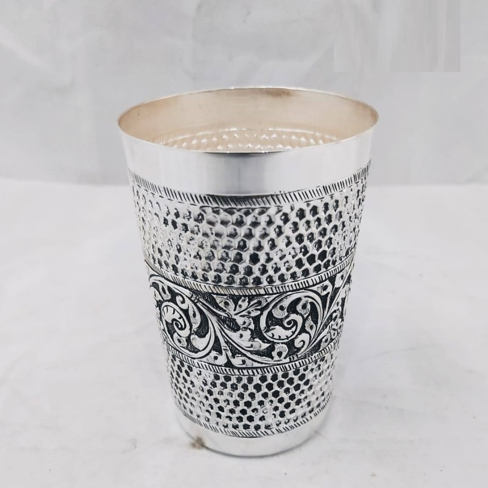 925 pure silver glass in fine antique carvings pO-158-03