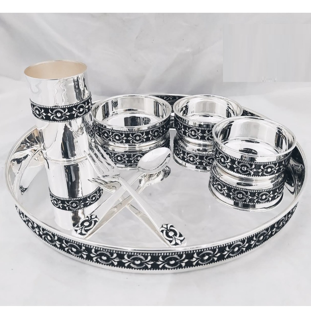 925 pure silver dinner set in stylish antique nakashii pO-153-05