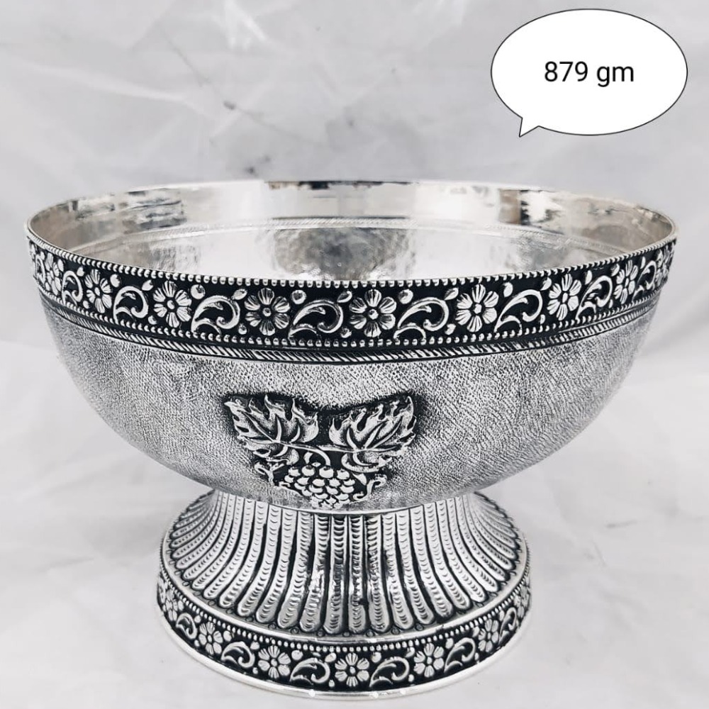 925 pure silver designer fruit basket for tabletop pO-162-06 - Image 2
