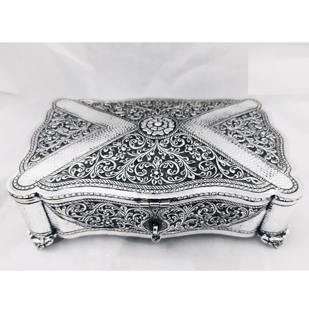 92.5 pure silver dry fruit box (pandan) in fancy shape po-147-02 - Image 2