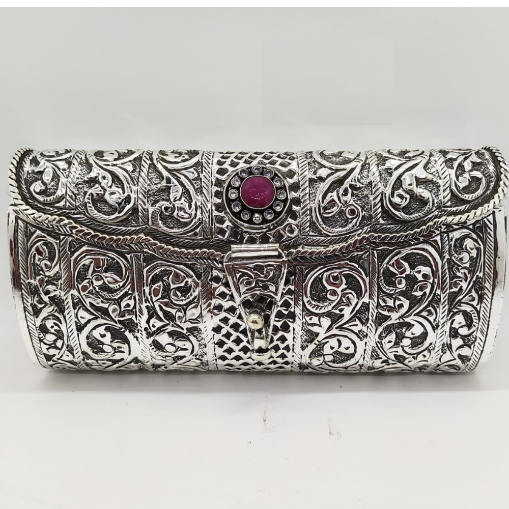 925 pure silver ladies Stylish Clutch in fine nakashii pO-164-06