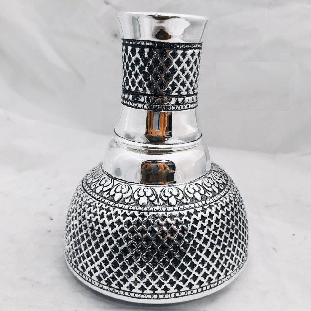 925 pure silver stylish kunja surayi set with glass pO-311-03